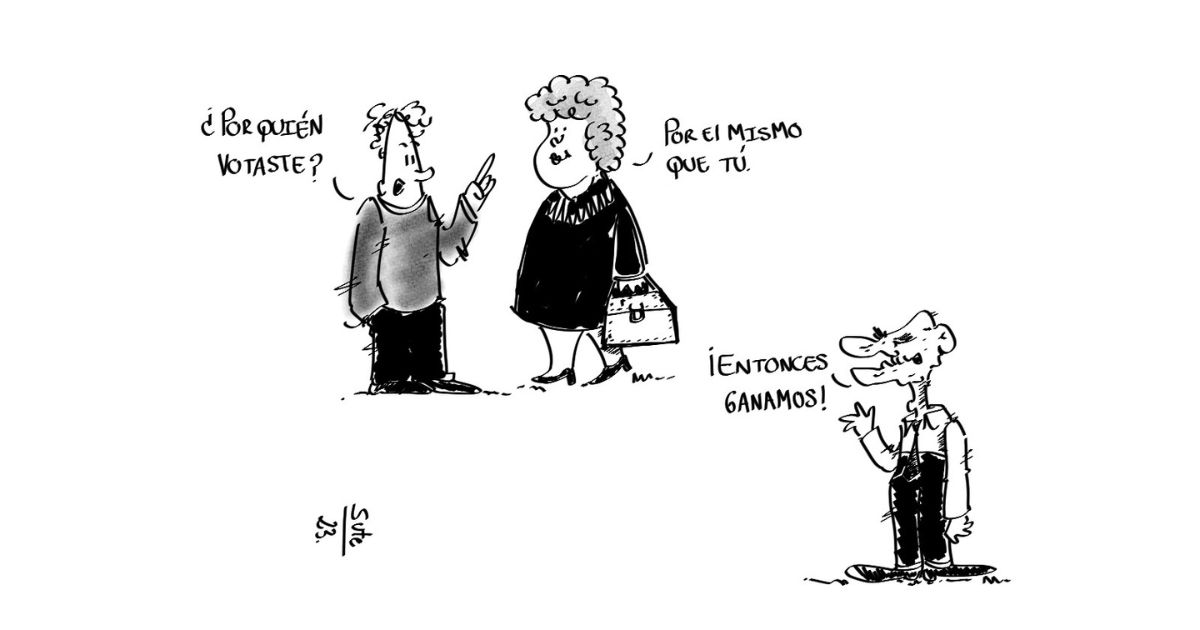 Caricatura: Sensación poselectoral