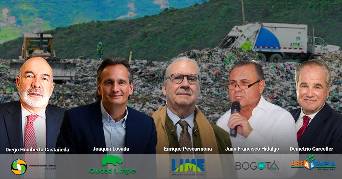 Tres empresas extranjeras y dos colombianas dueñas del millonario negocio de las basuras en Bogotá