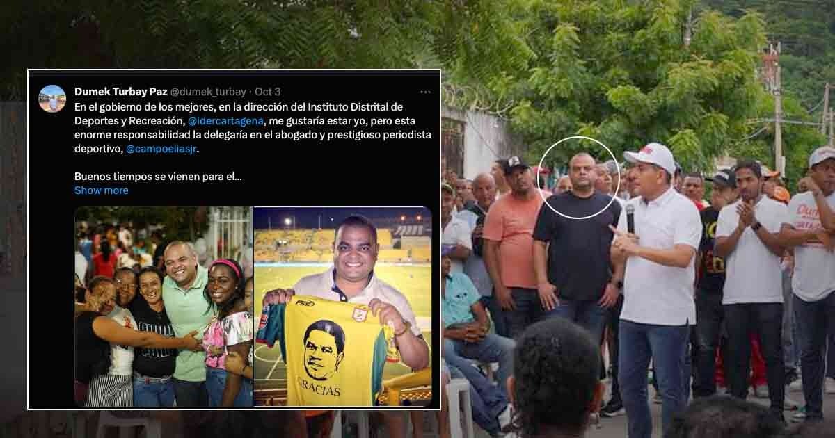 El periodista de Win Sports que le habla al oído a Dumek Turbay, nuevo alcalde de Cartagena