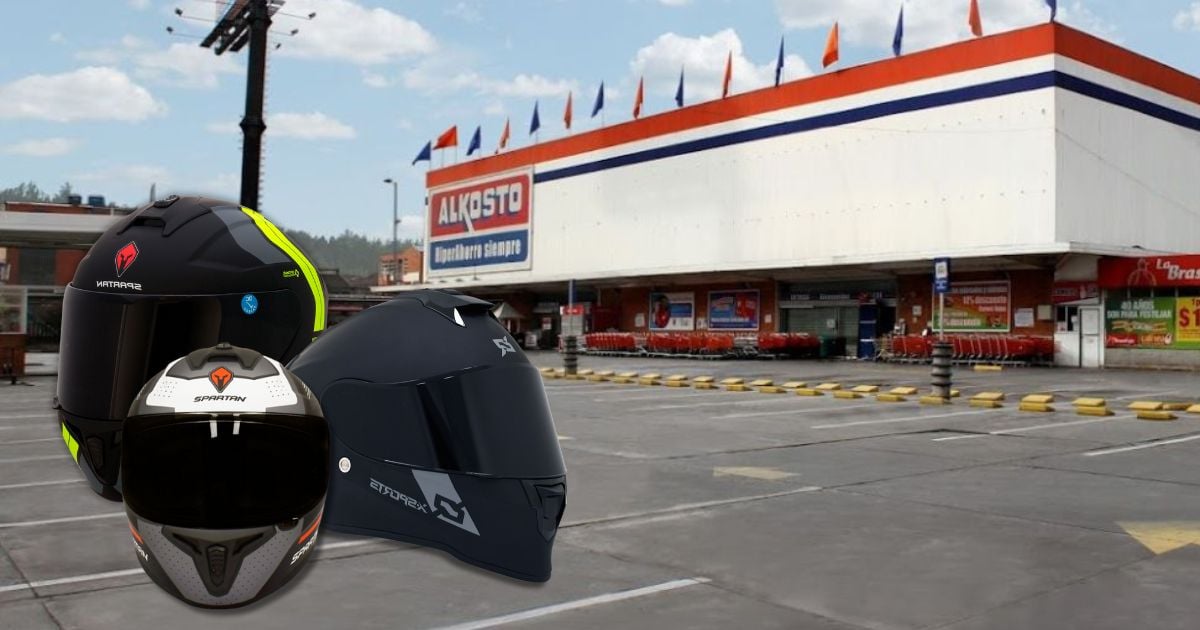Le quedan pocos días para comprar en Alkosto cascos para moto por menos de 200 mil