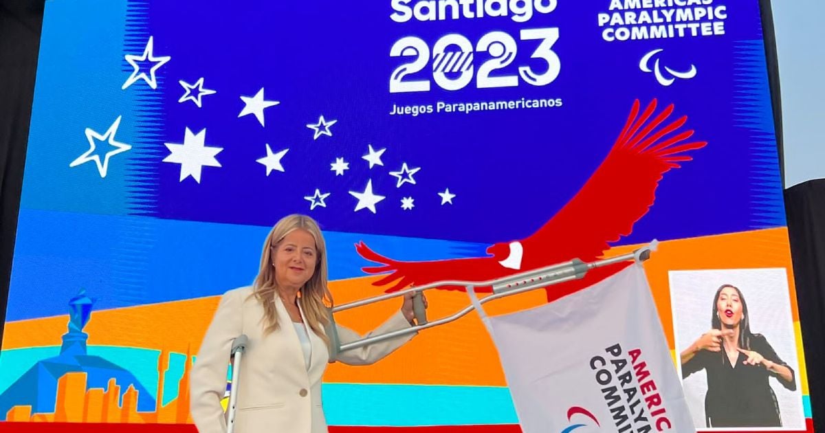 Gobernadora del Atlántico recibió la bandera de los Juegos Parapanamericanos Barranquilla 2027