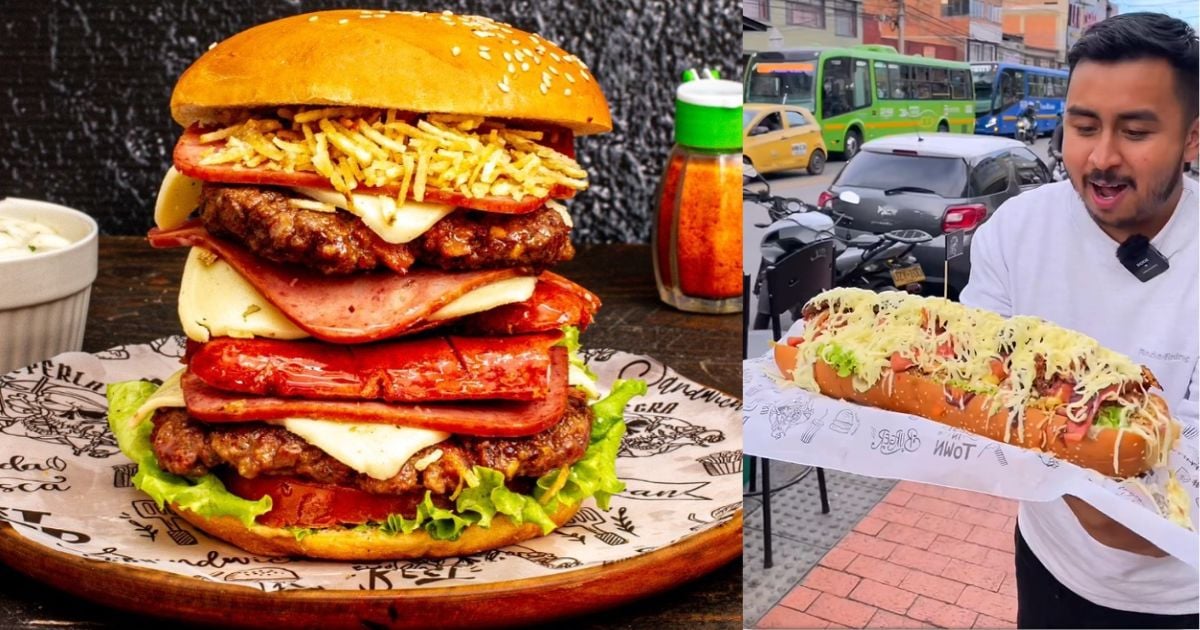 Dónde comer las hamburguesas y los perros calientes más gigantes de Bogotá