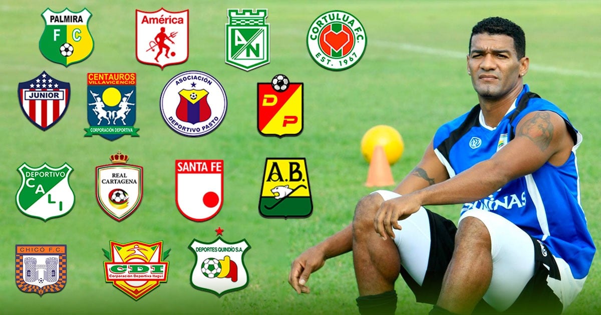 El jugador que más camisetas vistió en el fútbol colombiano pero no pudo jugar en el equipo que soñó