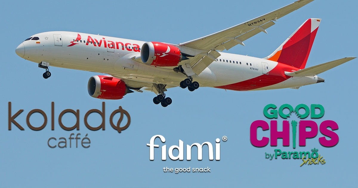 Las tres marcas de comida colombianas que ofrecerá Avianca en sus vuelos