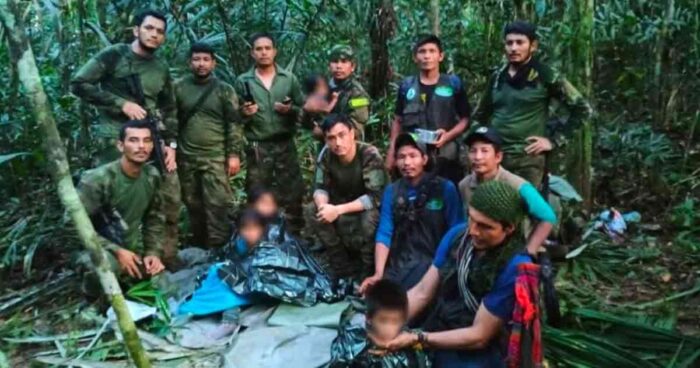 niños perdidos en el Amazonas
