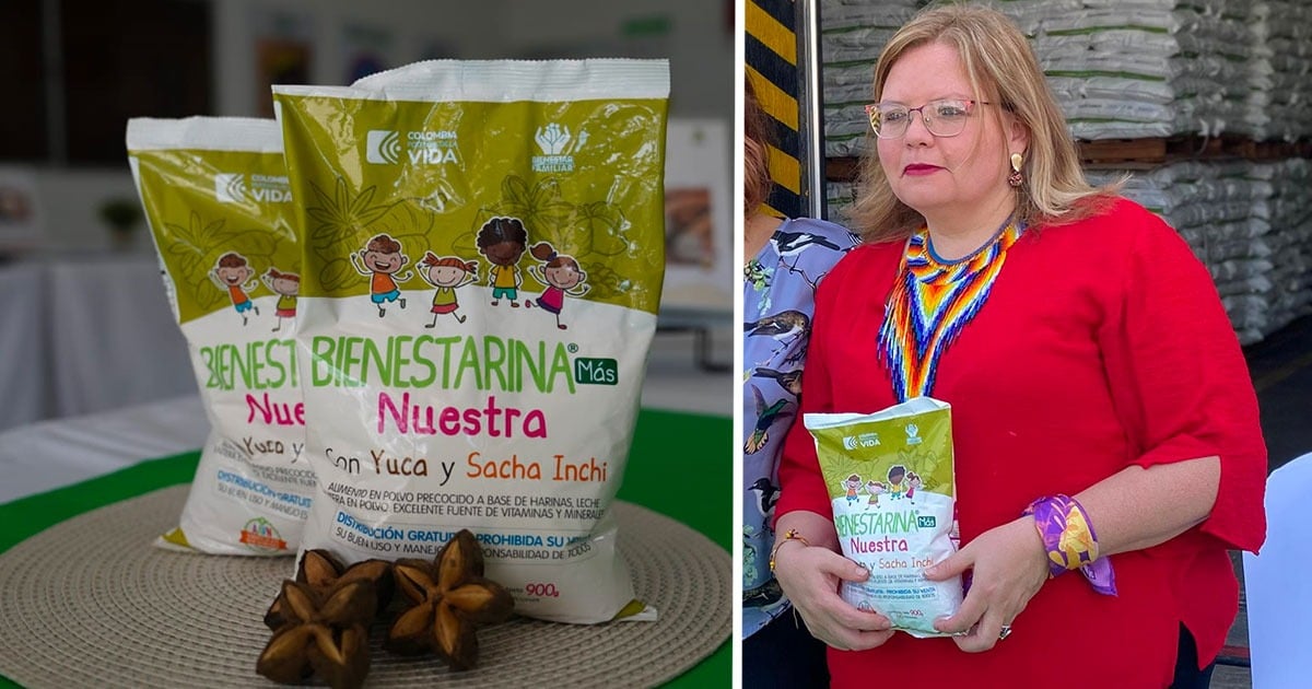 Un original ingrediente del Putumayo mezclado con yuca, la fórmula de la nueva receta de la bienestarina