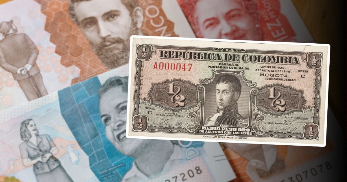 El singular billete colombiano que puede costar más de un millón de pesos
