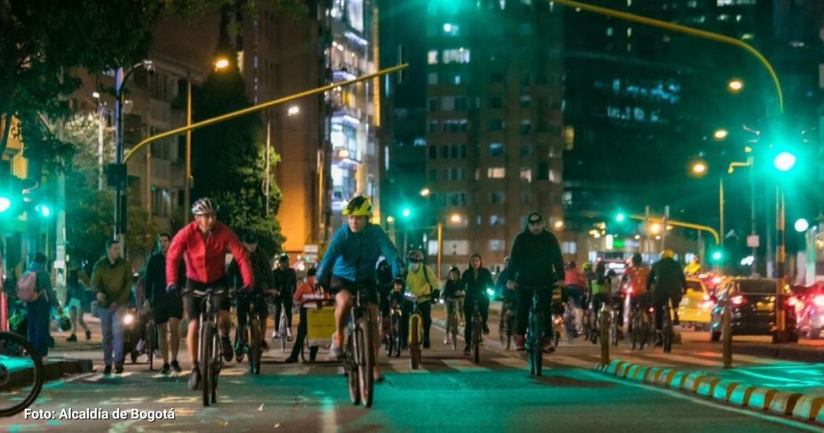 Las calles de Bogotá que serán cerradas por la ciclovía nocturna este jueves