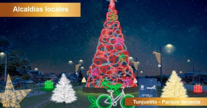 Parques de Bogotá - alumbrado navideño Venecia