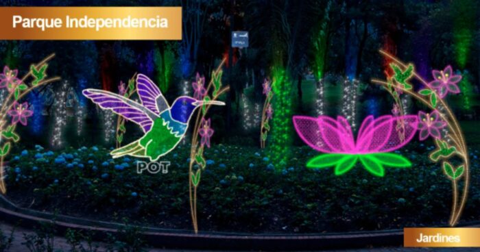 Parques de Bogotá - alumbrado navideño independencia