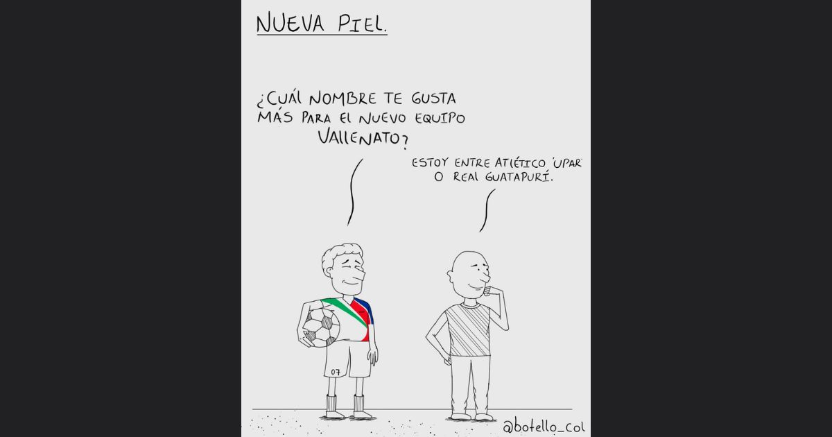 Caricatura: Nueva piel (futbolera)