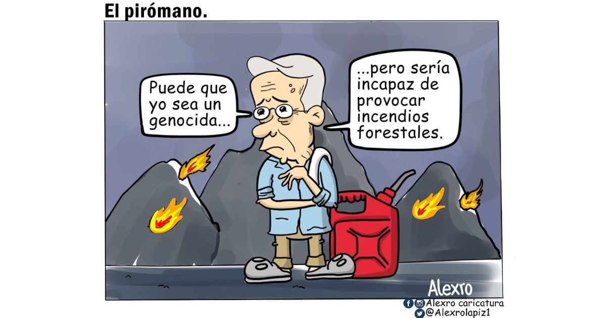 Caricatura: Pirómano