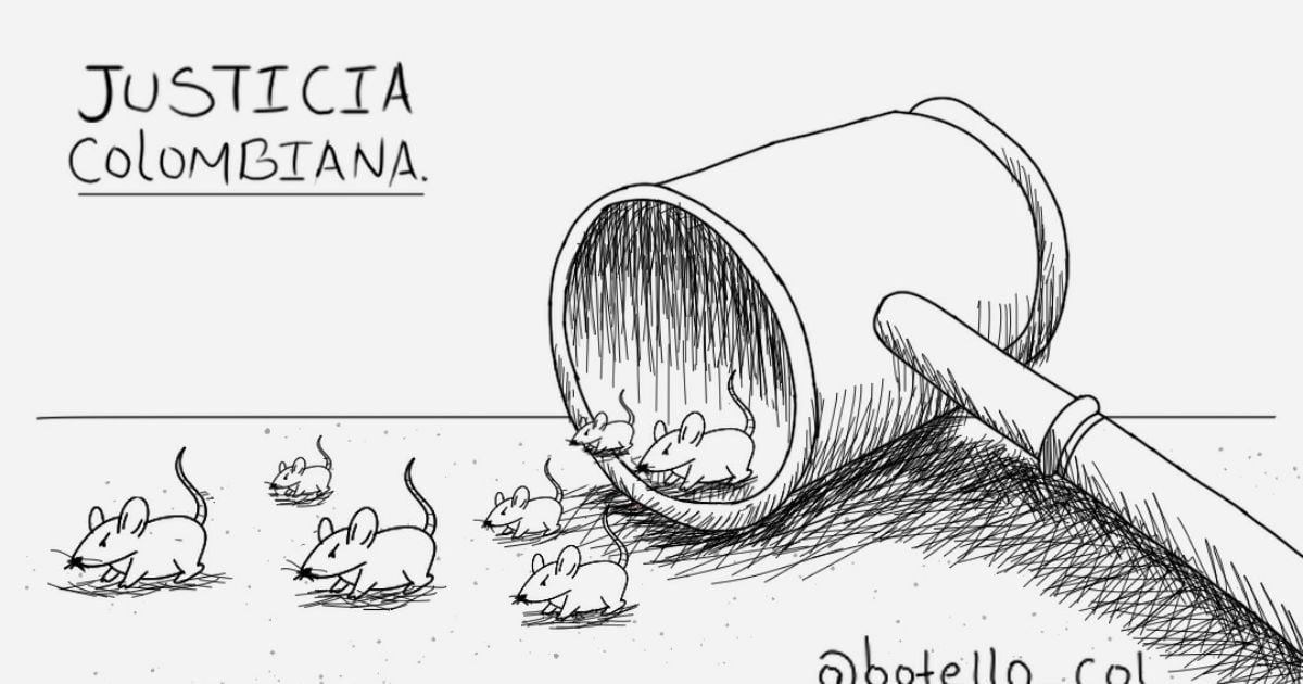 Caricatura: Justicia colombiana