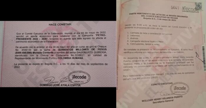  - ¿Quién fue el presidente de Fecode que propuso entregarle $ 500 millones a la campaña de Petro?