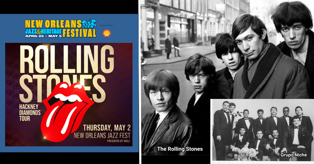 El evento internacional donde la salsa del Grupo Niche compartirá tarima con el rock de Rolling Stones