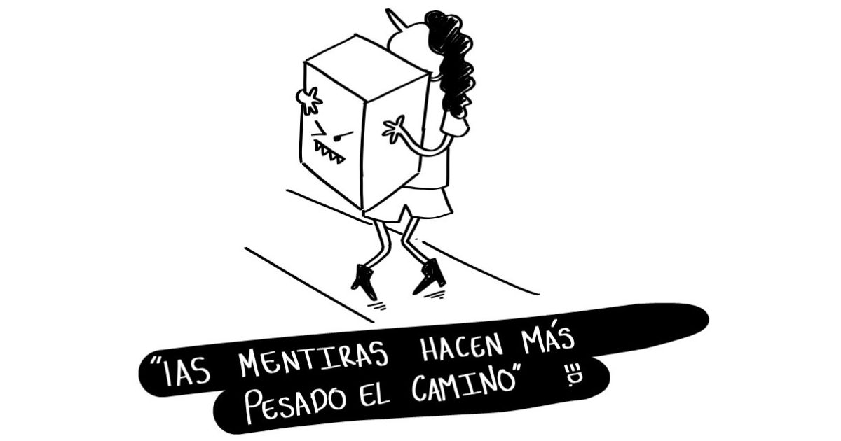 Caricatura: Una mentirita