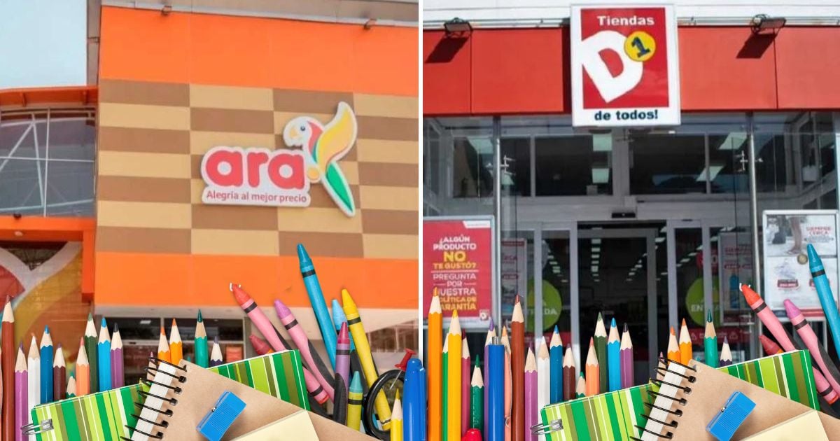¿Dónde es mejor y más barato comprar los útiles escolares, en Ara o en D1?