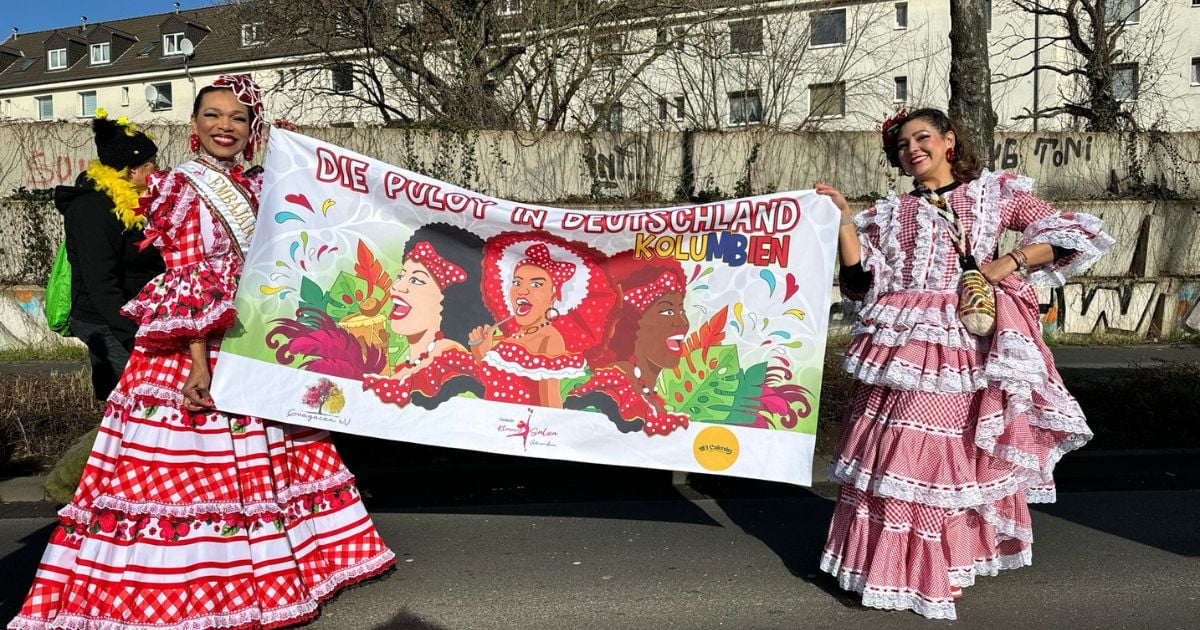 Las Puloy (representantes colombianas en Alemania) se tomaron el más importante carnaval alemán