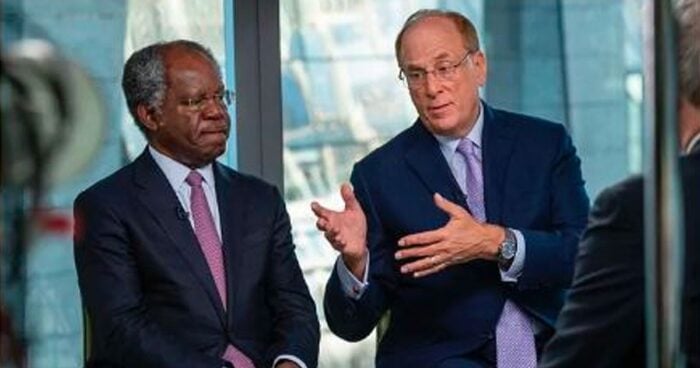 Adebayo Ogunlesi y Larry Fink