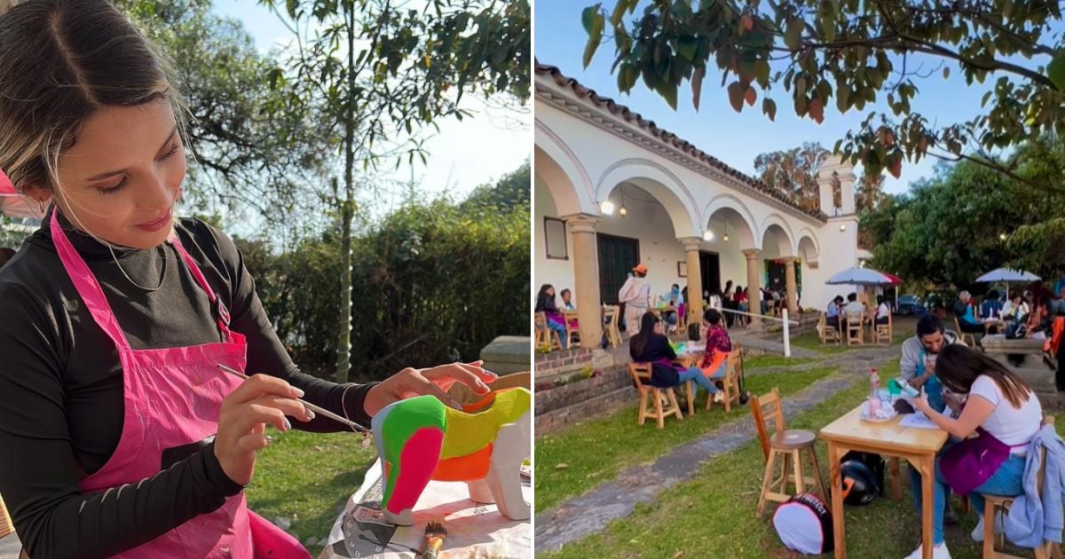 El café campestre cerca de  Bogotá  donde se pueden pintar cerámicas y divertirse desde 13 mil pesos
