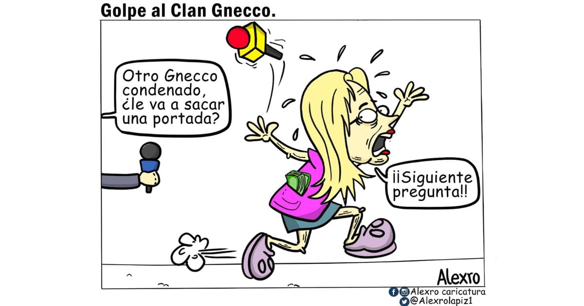 Caricatura: Golpe al clan Gnecco