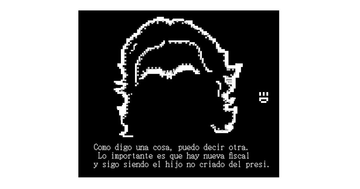 Caricatura: Como digo una cosa, digo otra