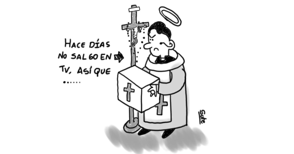 Caricatura: El sermón del padre Chucho