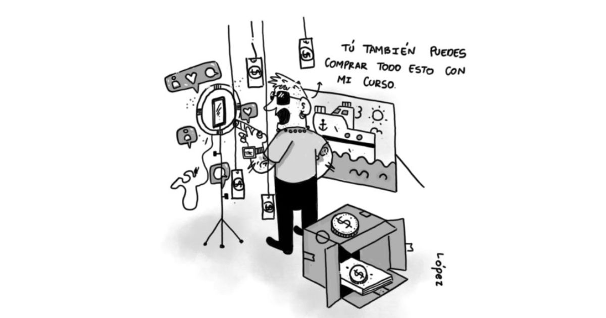 Caricatura: ¡Hazte rico rápido!