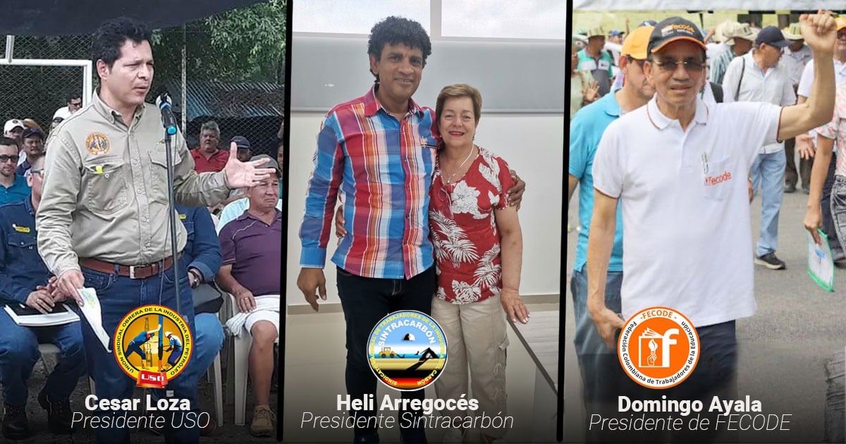 Quiénes son los que mandan en los 3 sindicatos más poderosos de Colombia: Fecode, USO y Sintracarbón