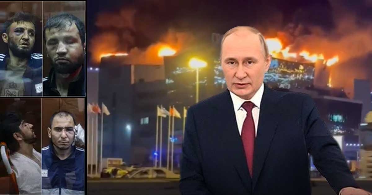 Qué va a hacer Putin con los 4 detenidos  acusados de la masacre en el concierto de Moscú
