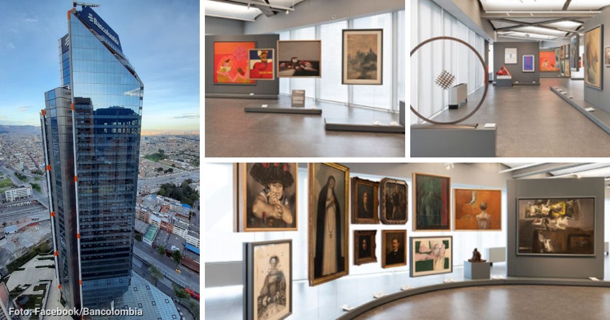 La exhibición de arte que puede ver totalmente gratis en uno de los edificios más altos de Bogotá