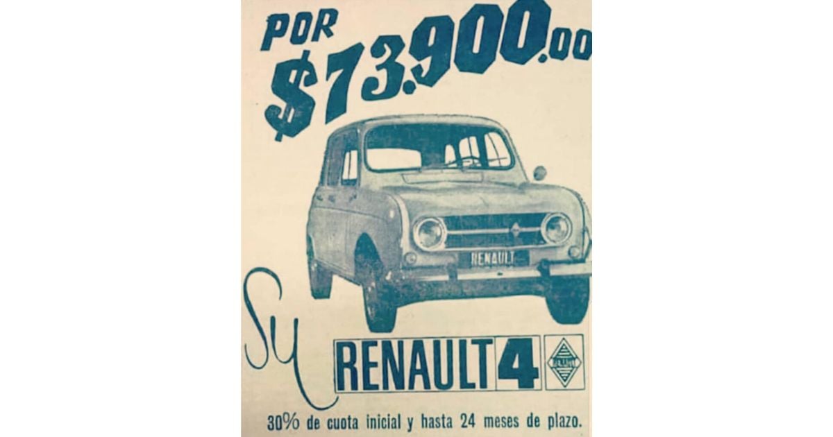 Así fue como llegó el primer Renault 4 a Colombia, hoy valdría un platal