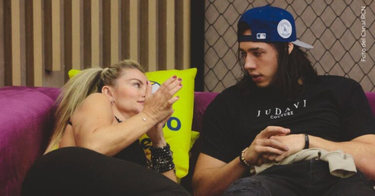 Sandra Muñoz y Juan David en La Casa de los Famosos - La Casa de los Famosos: La otra relación que peligra por culpa del reality de RCN y Vix