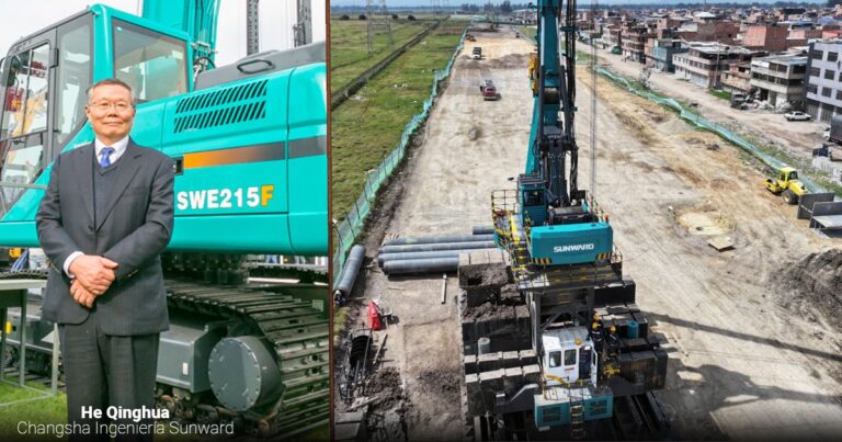 Sunward Pilotes del Metro de Bogotá - Metro de Bogotá: la empresa china detrás de las máquinas que instalan los pilotes que lo soportarán