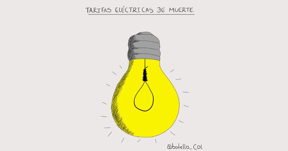 Caricatura: Tarifas eléctricas de muerte