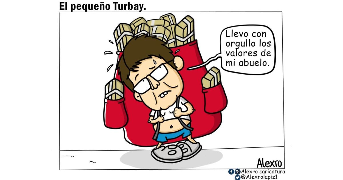 Caricatura: El pequeño Turbay