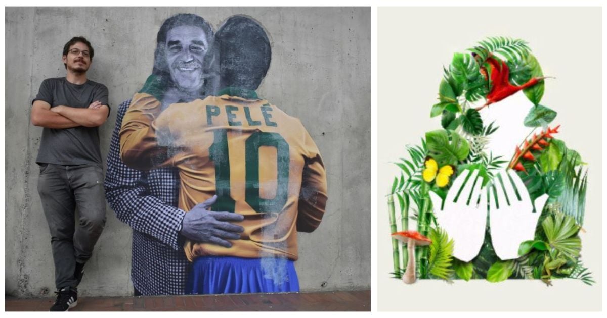 Así es el beso del rey Pelé a García Márquez en la Feria del Libro de Bogotá