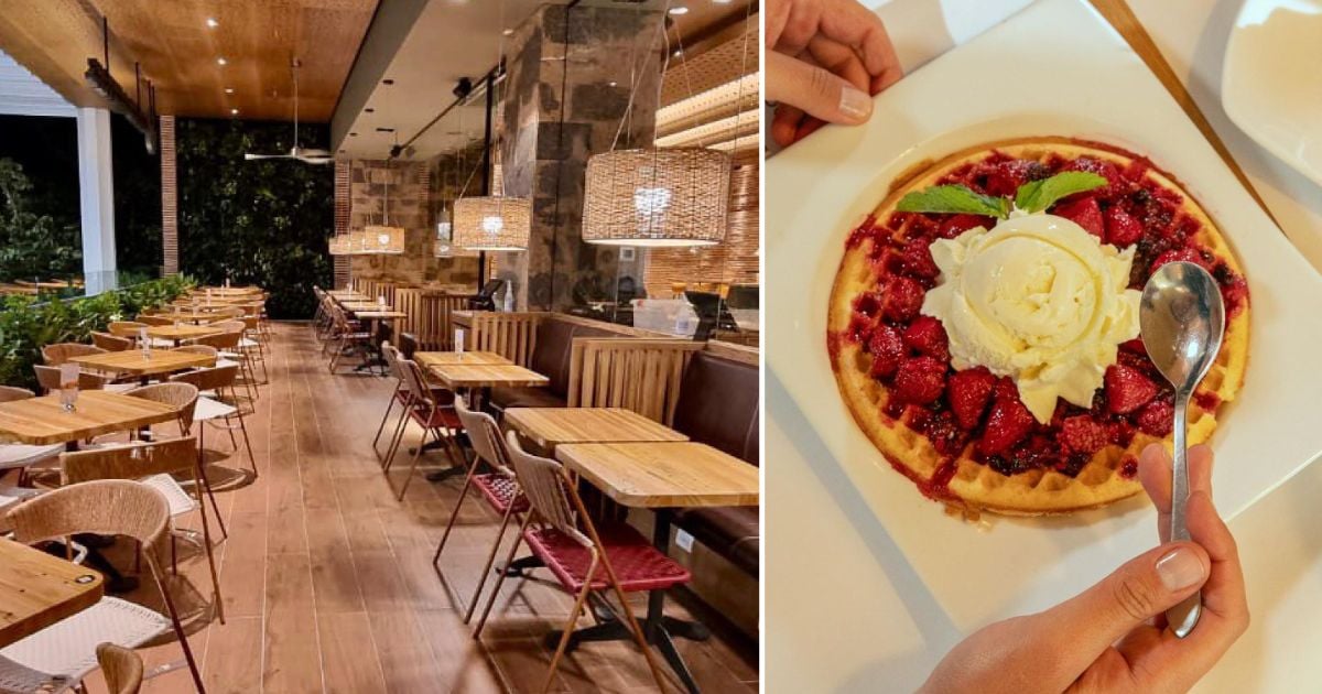 El Crepes & Waffles más bonito de Colombia con terraza incluida ¿Dónde queda?