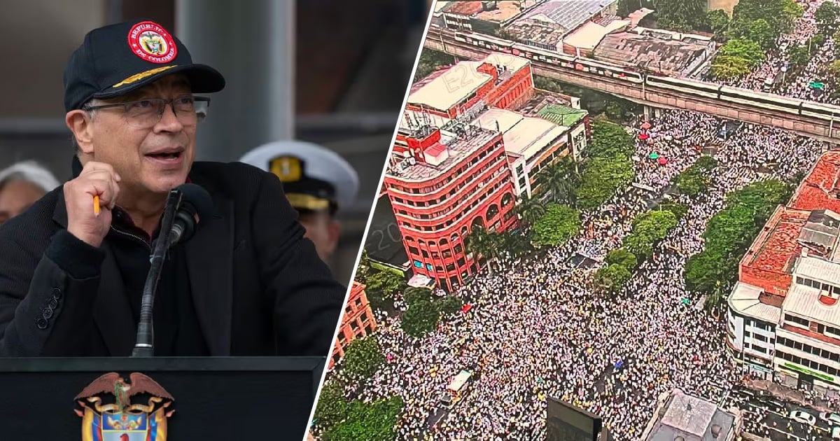 La primera reacción de Petro a las marchas fue con burla