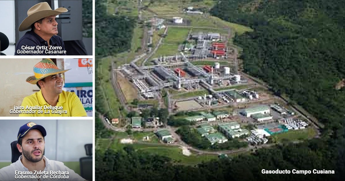 Los 7 gobernadores que tienen bajo su tierra el gas de Colombia