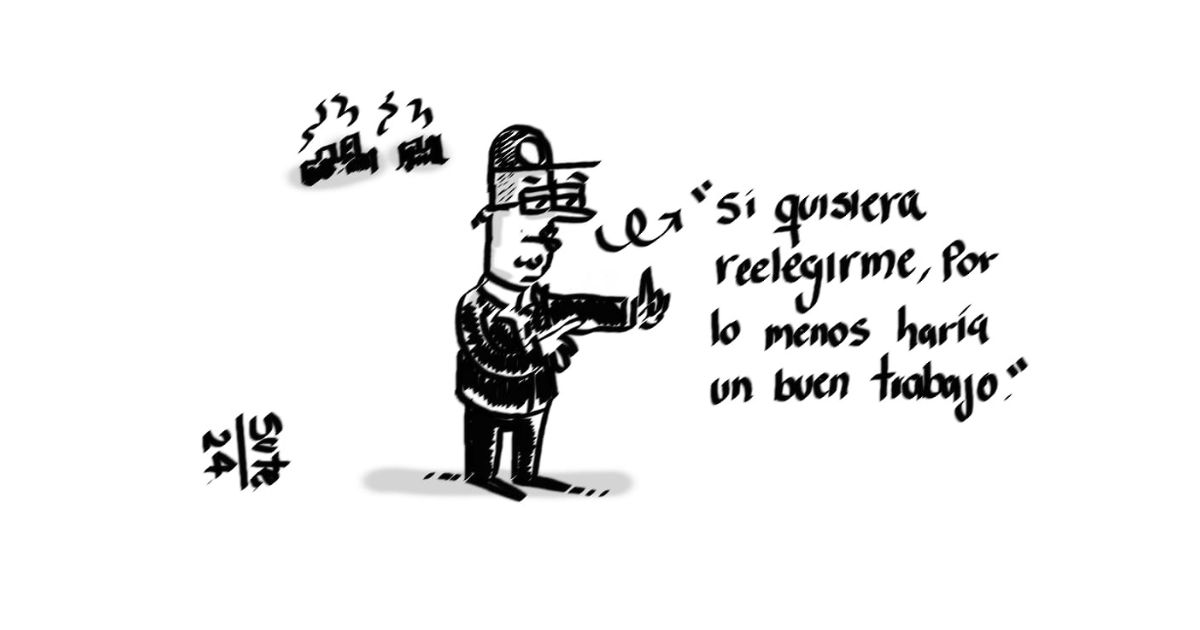 Caricatura: Intenciones reeleccionistas