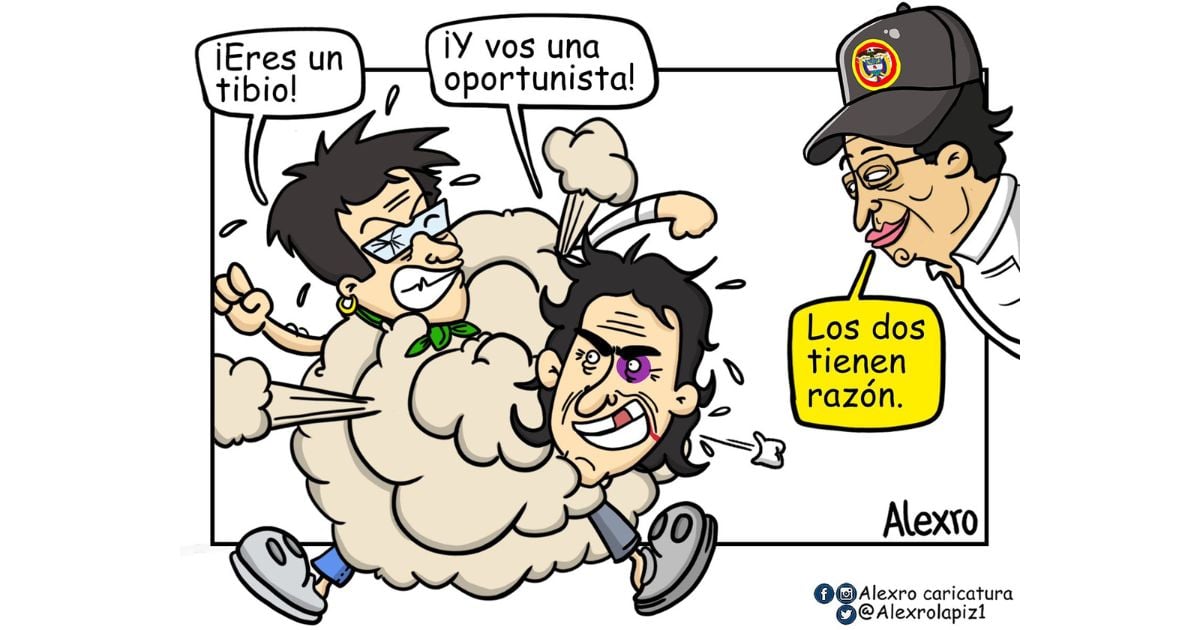 Caricatura: Los dos tienen razón