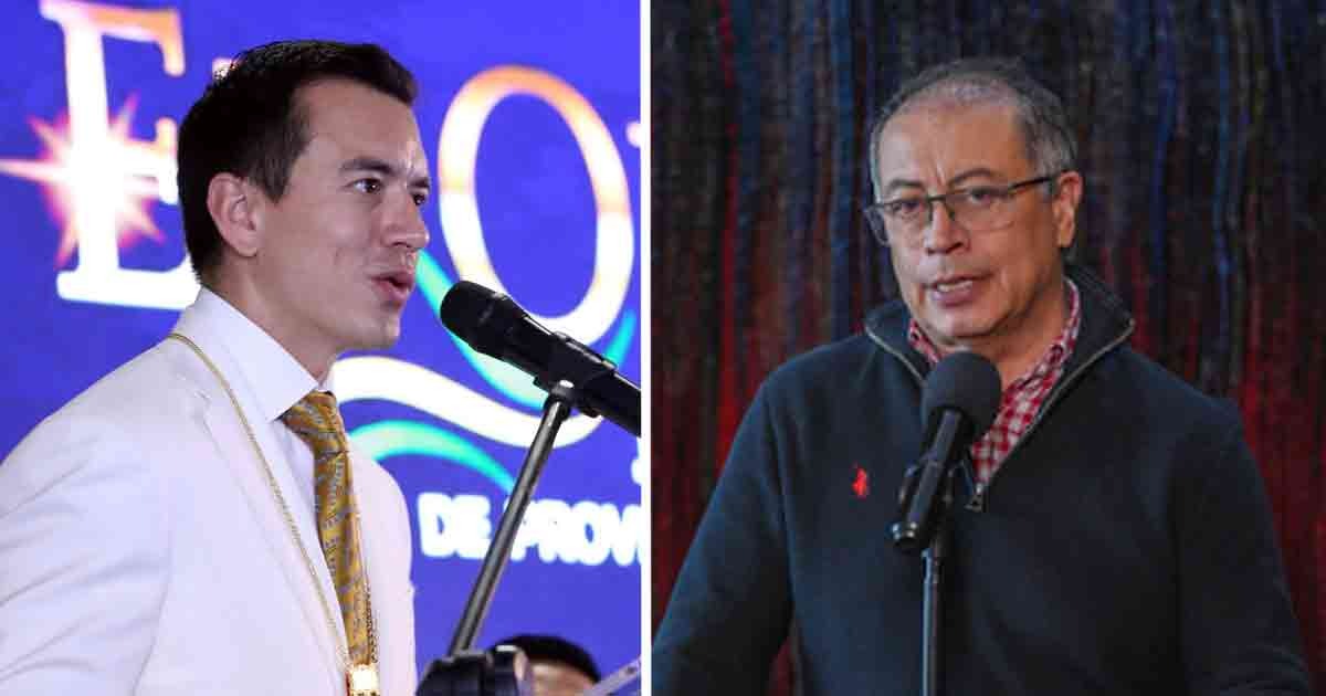 Petro está rezagado en popularidad en la región mientras que Daniel Noboa arrasa