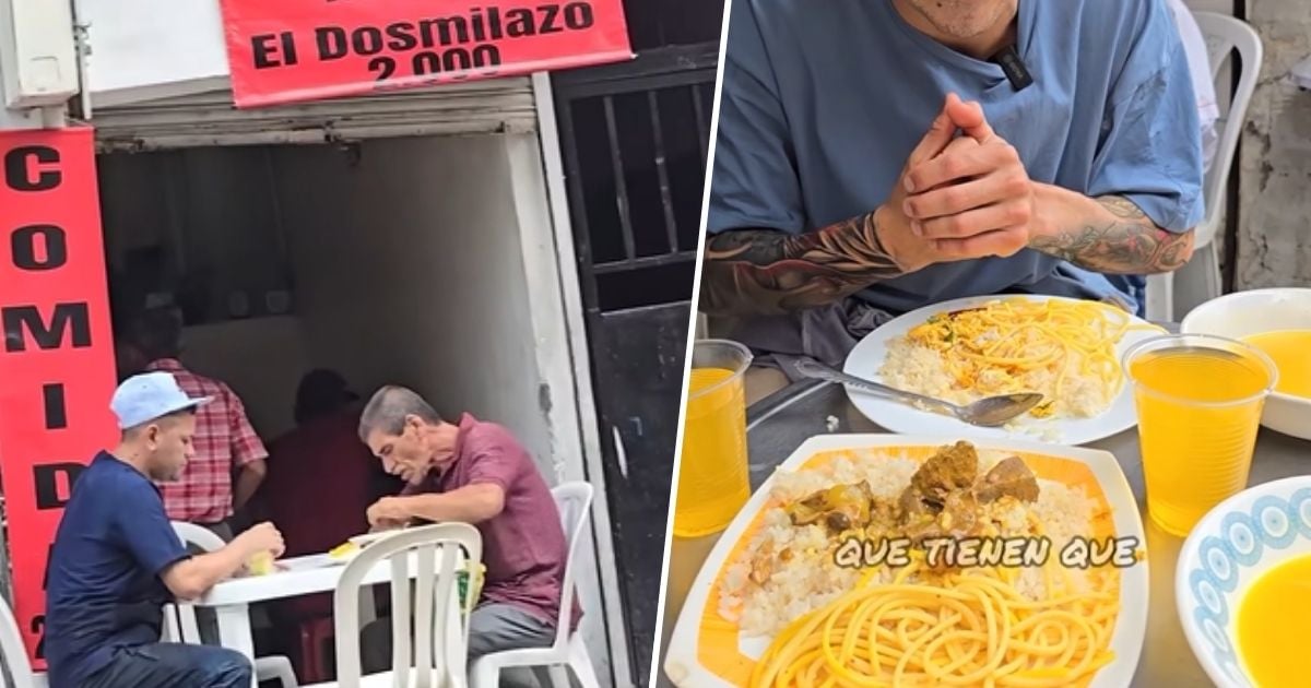 Así es el almuerzo de $2.500 que puede conseguir en Medellín; es muy completo y de buen sabor