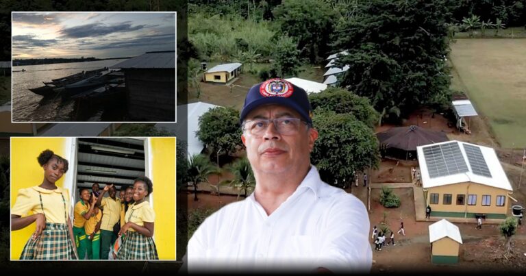 comunidades energéticas - Así le llevaron energía a un colegio en Bojayá donde nunca habían estudiado con luz