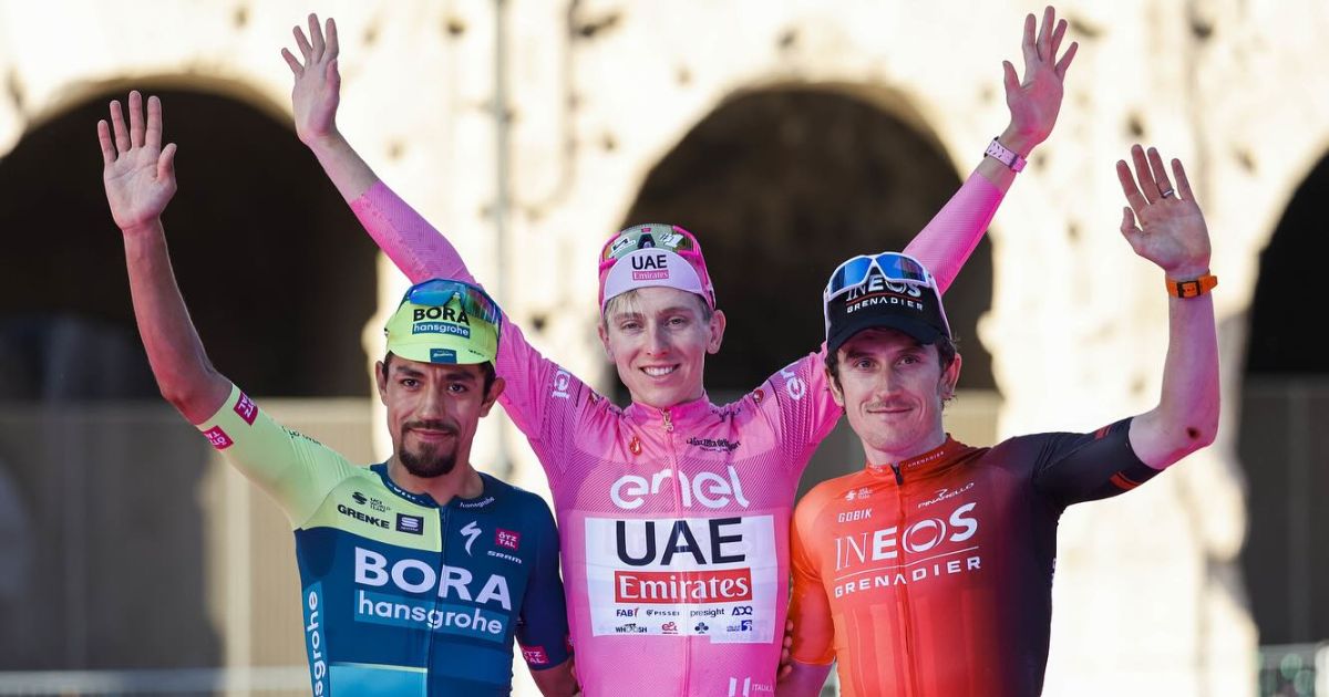 Daniel Felipe Martínez podio Giro de Italia