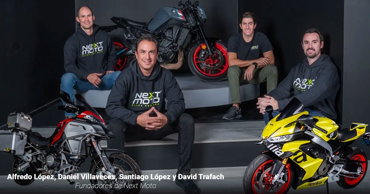 Quiénes están detrás de NextMoto, la plataforma que se volvió un éxito para comprar moto de segunda