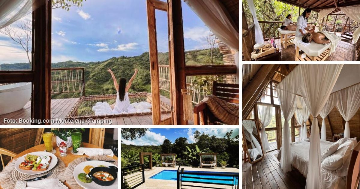 El Glamping en Vergara a dos horas de Bogotá en el que puede disfrutar de piscina, spa y un rico asado
