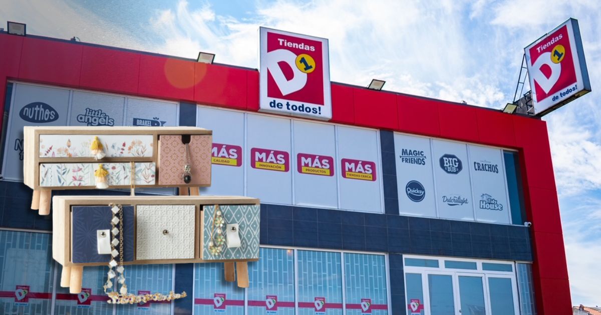 El práctico minimueble de D1 para acomodar joyas y maquillaje; solo vale $20 mil