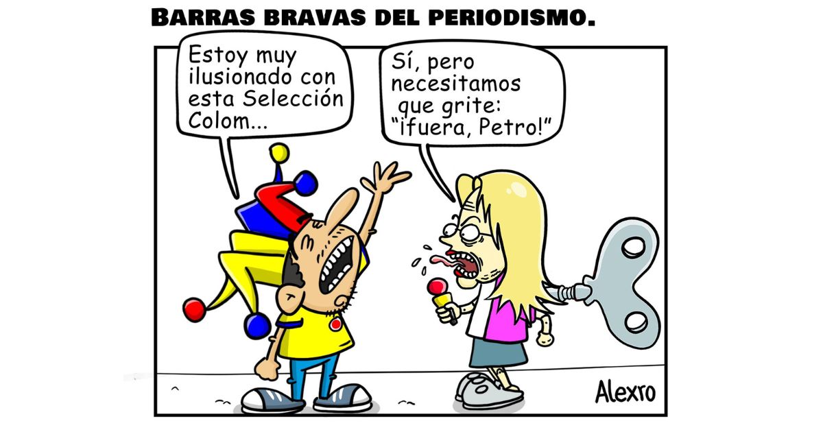 Caricatura: Barras bravas del periodismo